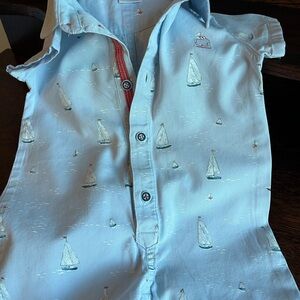 Babycottons shirt with shorts, 9 mths